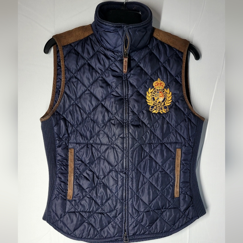 Polo Ralph Lauren Women's Full Zip Quilted Puffer Vest Size Medium